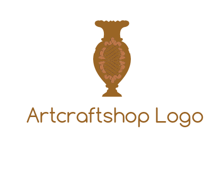 decoration vase with artistic texture graphic