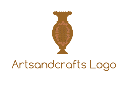decoration vase with artistic texture graphic