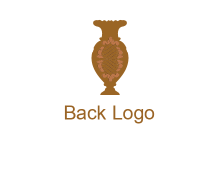 decoration vase with artistic texture graphic