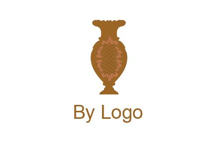 decoration vase with artistic texture graphic