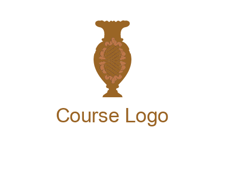 decoration vase with artistic texture graphic