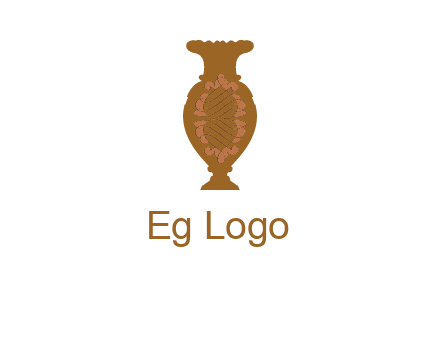 decoration vase with artistic texture graphic