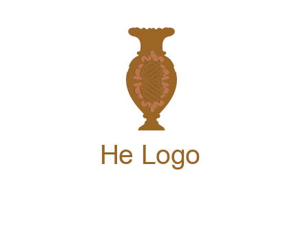decoration vase with artistic texture graphic