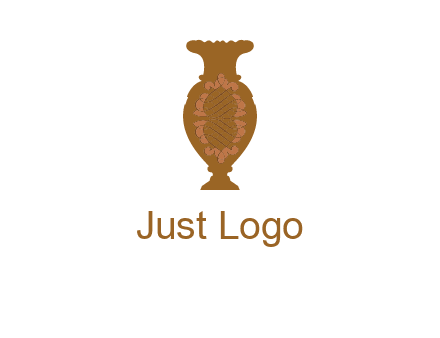 decoration vase with artistic texture graphic