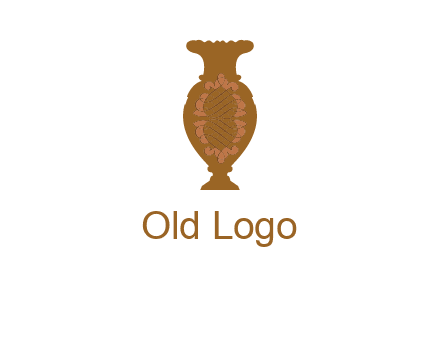 decoration vase with artistic texture graphic