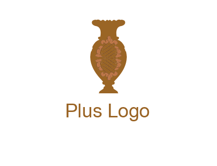 decoration vase with artistic texture graphic