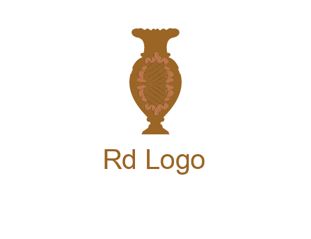 decoration vase with artistic texture graphic