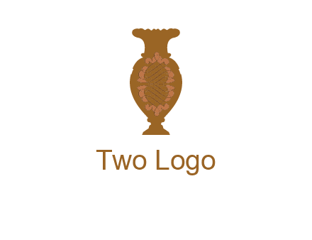 decoration vase with artistic texture graphic