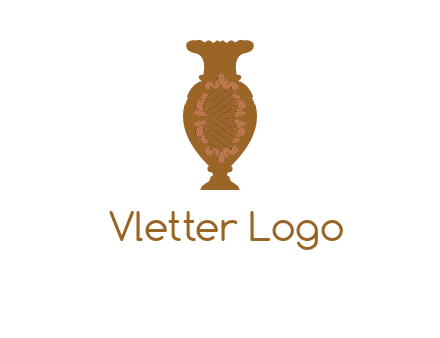 decoration vase with artistic texture graphic