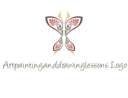 flourish butterfly illustration