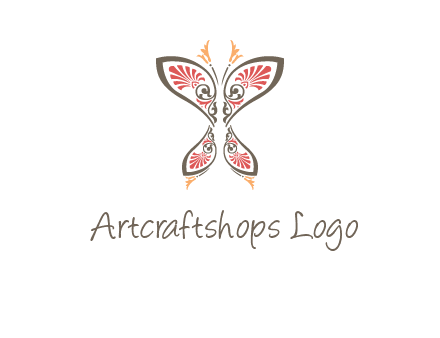 flourish butterfly illustration