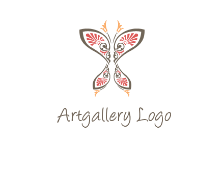 flourish butterfly illustration