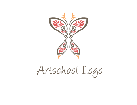 flourish butterfly illustration