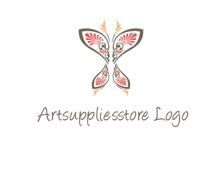 flourish butterfly illustration