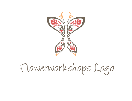 flourish butterfly illustration