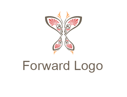 flourish butterfly illustration