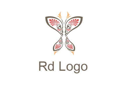 flourish butterfly illustration