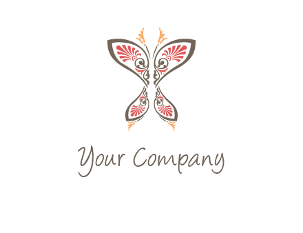 flourish butterfly illustration