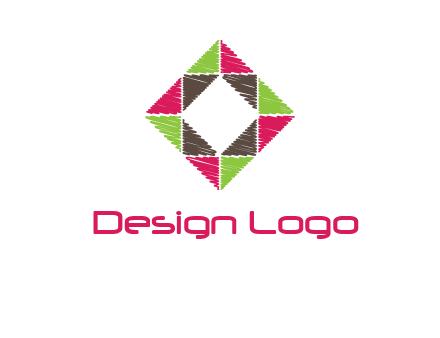 Craft Texture inside square logo
