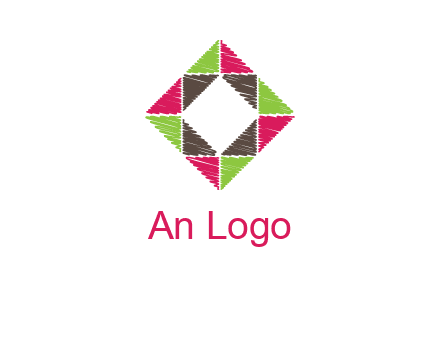 Craft Texture inside square logo