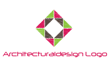 Craft Texture inside square logo