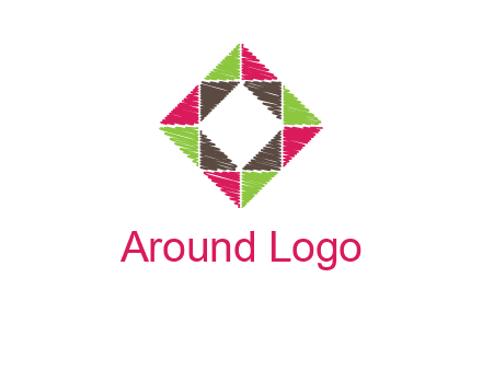 Craft Texture inside square logo