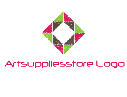 Craft Texture inside square logo