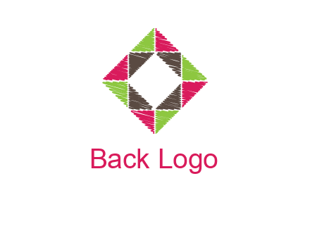 Craft Texture inside square logo