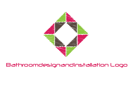 Craft Texture inside square logo
