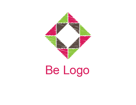 Craft Texture inside square logo