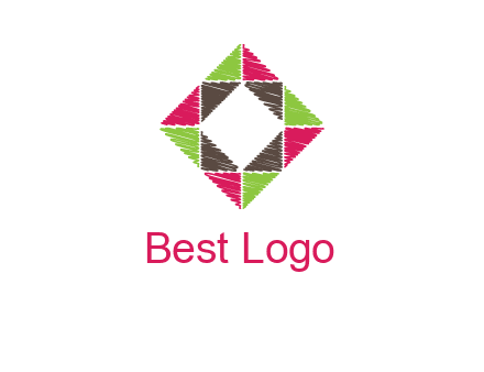 Craft Texture inside square logo