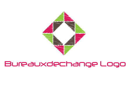 Craft Texture inside square logo