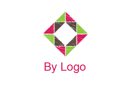 Craft Texture inside square logo
