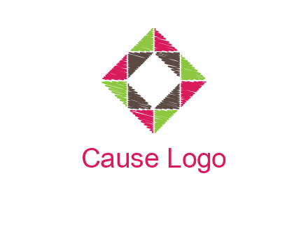 Craft Texture inside square logo