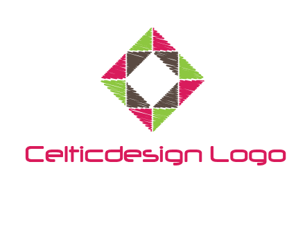 Craft Texture inside square logo