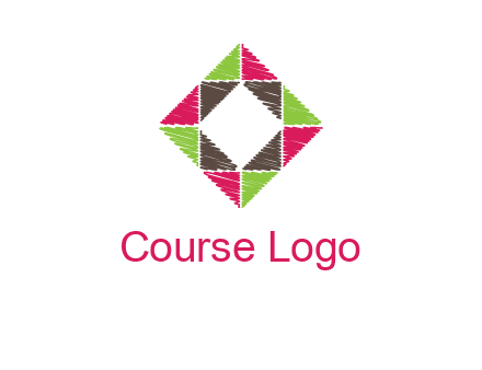 Craft Texture inside square logo