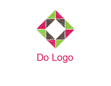 Craft Texture inside square logo
