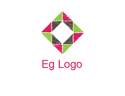 Craft Texture inside square logo