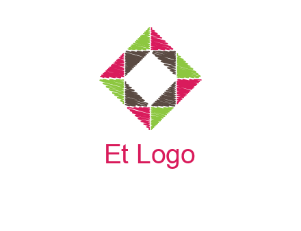 Craft Texture inside square logo