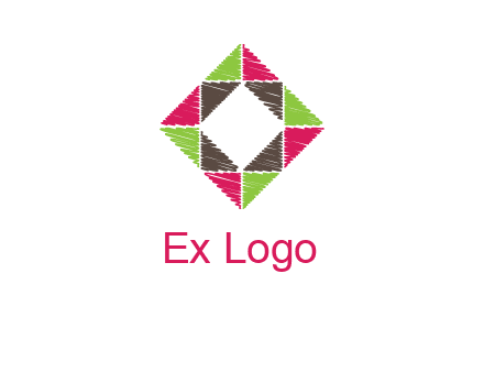 Craft Texture inside square logo