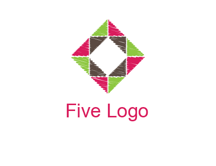 Craft Texture inside square logo