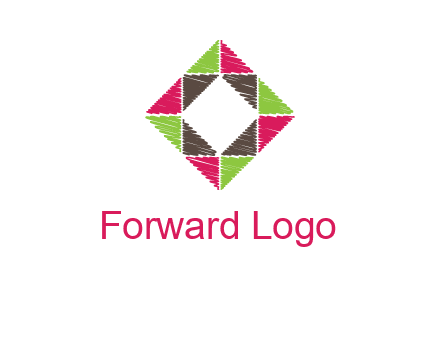 Craft Texture inside square logo