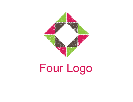 Craft Texture inside square logo