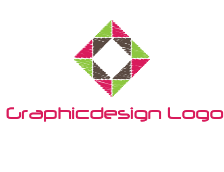 Craft Texture inside square logo