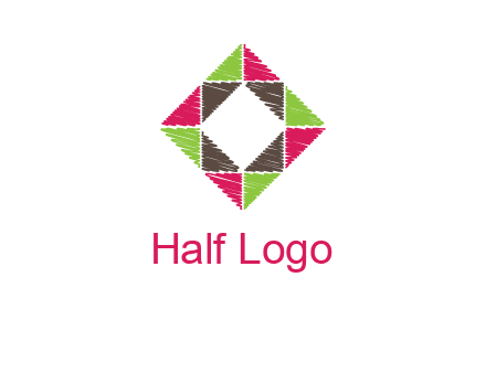 Craft Texture inside square logo