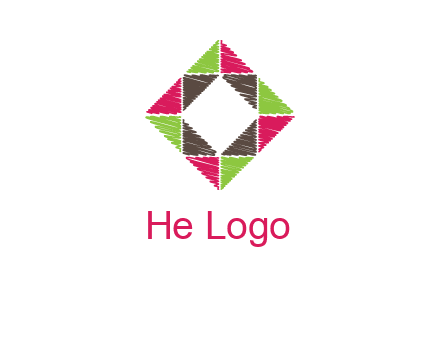 Craft Texture inside square logo