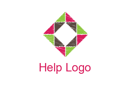 Craft Texture inside square logo
