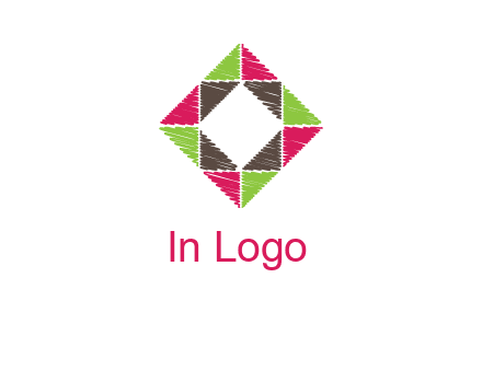 Craft Texture inside square logo