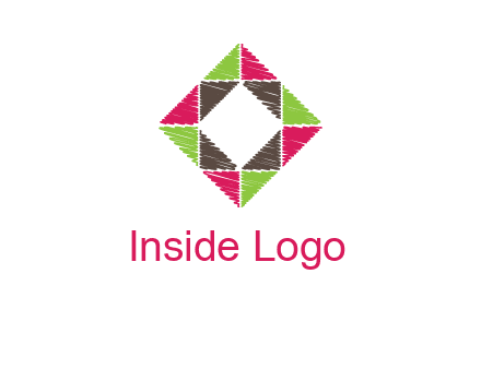 Craft Texture inside square logo