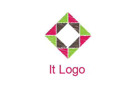 Craft Texture inside square logo